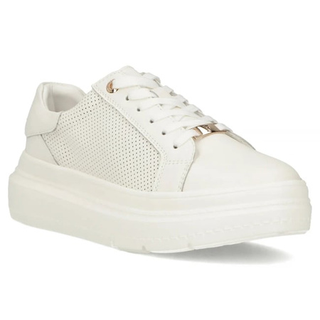 Białe sneakersy damskie GIANNA