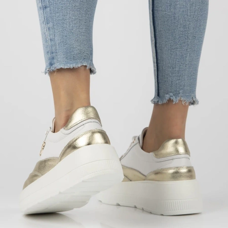 Białe sneakersy damskie AVA