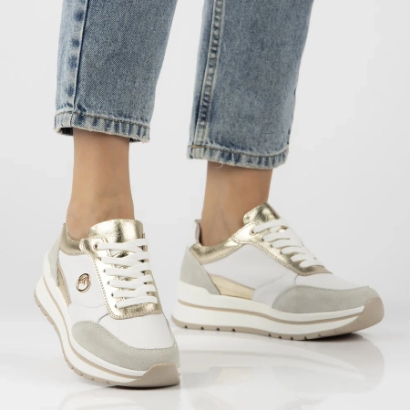 Białe sneakersy damskie EMILLY