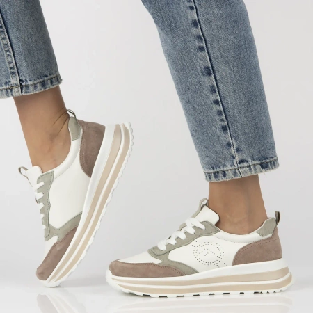 Białe sneakersy damskie AURORA