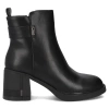 Czarne skórzane botki damskie GIULIA