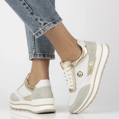 Białe sneakersy damskie EMILLY