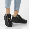 Czarne sneakersy damskie ELIZABETH