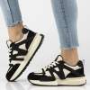 Czarne sneakersy damskie BIANCA