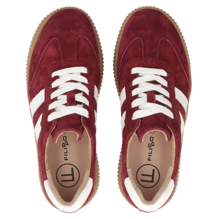 Skórzane trampki damskie ABELLA