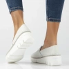 Białe Półbuty damskie CATRIN