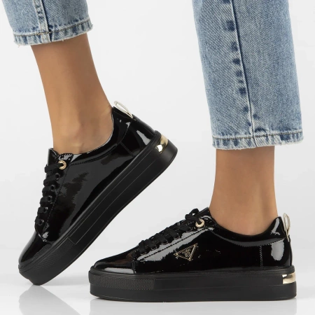 Czarne sneakersy damskie MADISON