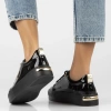 Czarne sneakersy damskie MADISON