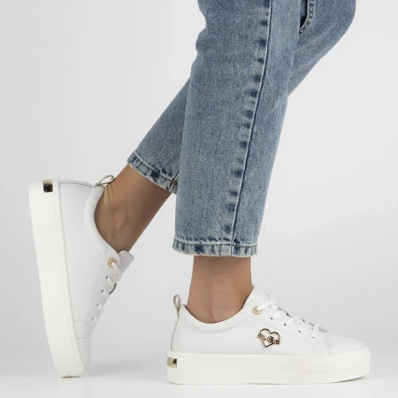 Białe sneakersy damskie LILY