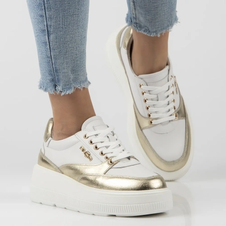 Białe sneakersy damskie AVA