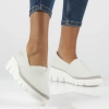 Białe Półbuty damskie CATRIN