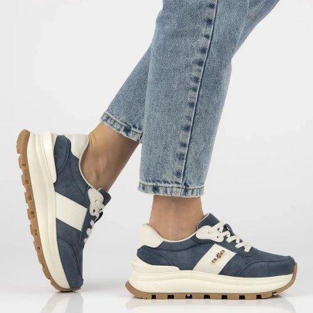 Granatowe sneakery damskie EMMA