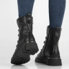 Czarne skórzane botki damskie Victoria