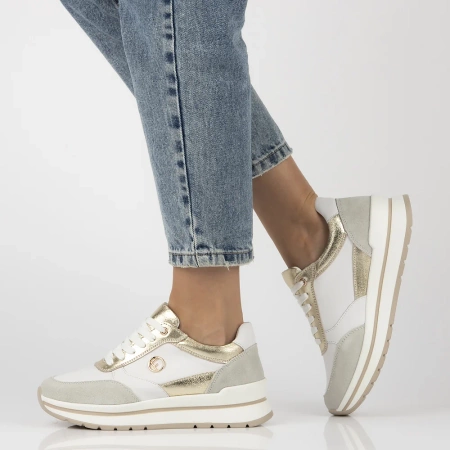 Białe sneakersy damskie EMILLY