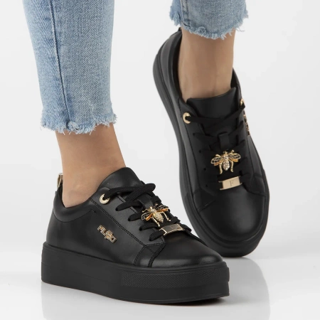 Czarne sneakersy damskie ELIZABETH