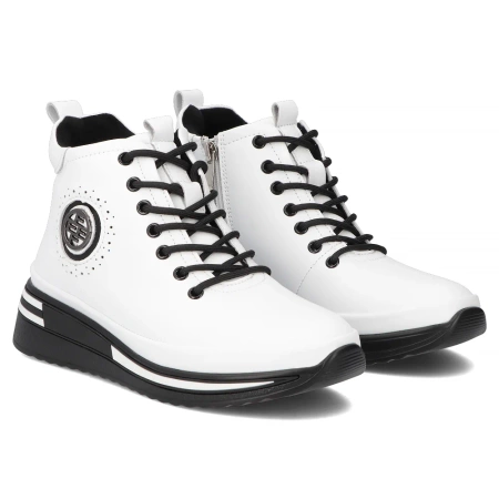 Skórzane botki damskie ANITA