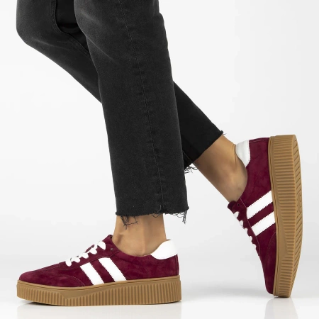 Skórzane trampki damskie ABELLA