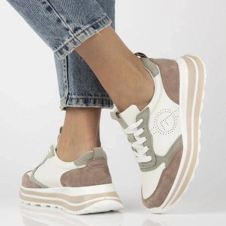 Białe sneakersy damskie AURORA