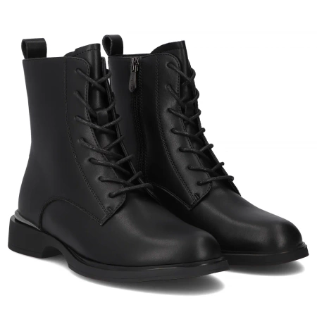 Czarne skórzane botki damskie Scarlett