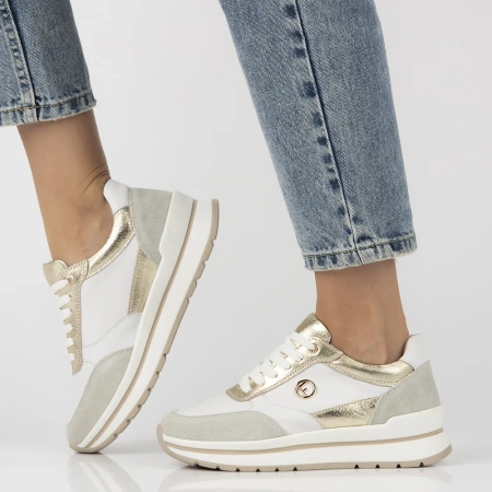 Białe sneakersy damskie EMILLY