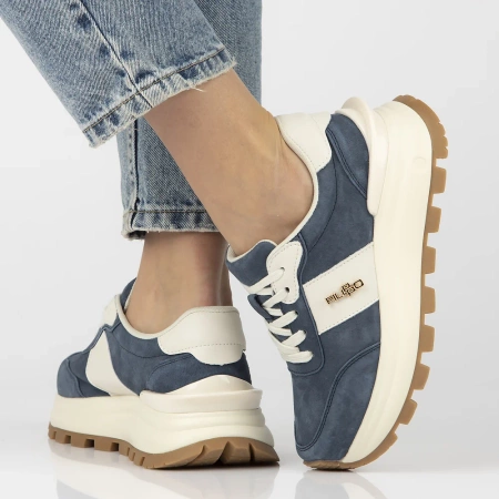 Granatowe sneakery damskie EMMA