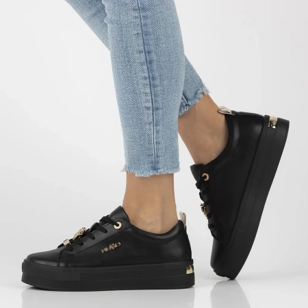 Czarne sneakersy damskie ELIZABETH