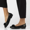 Czarne balerinki damskie FLOR