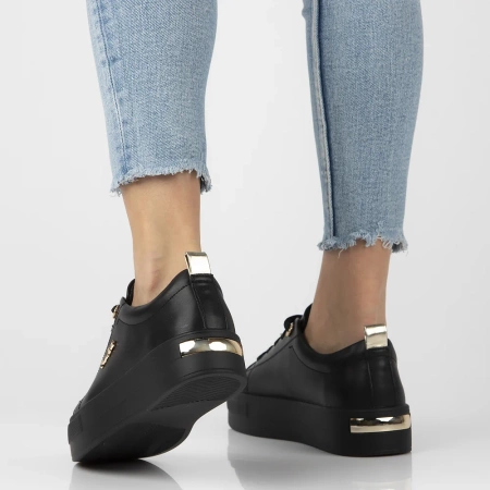 Czarne sneakersy damskie ELIZABETH