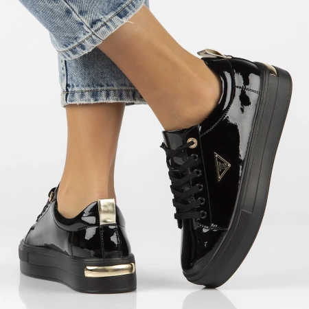 Czarne sneakersy damskie MADISON