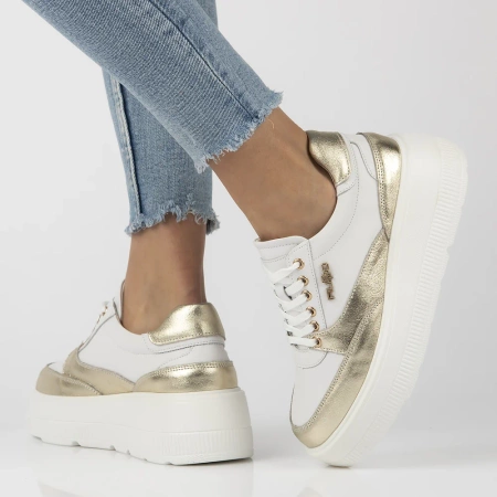 Białe sneakersy damskie AVA