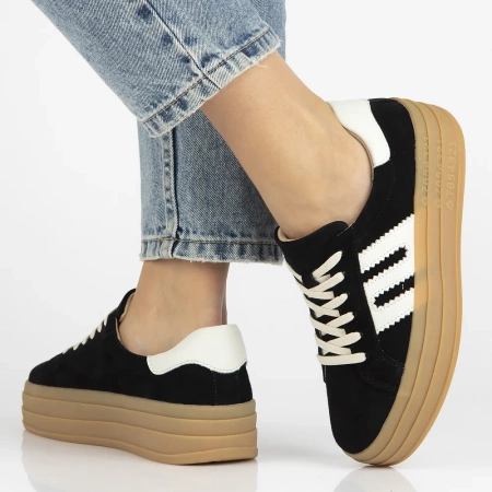 Czarne trampki damskie ISLA