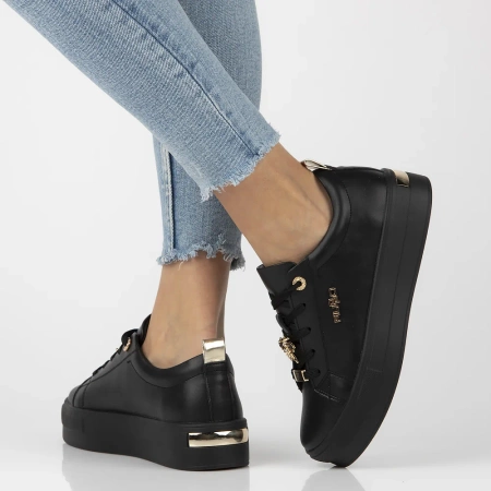 Czarne sneakersy damskie ELIZABETH