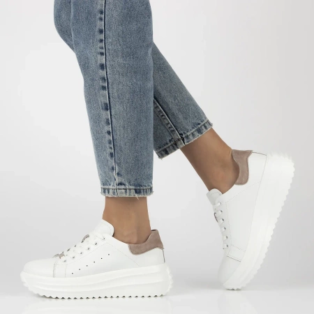 Białe sneakersy damskie MADISON