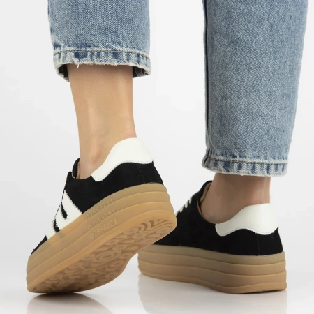 Czarne trampki damskie ISLA