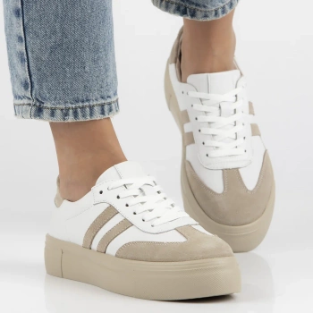 Beżowe trampki damskie Giorgia