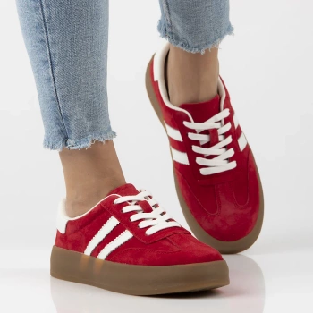 Czerwone trmpki damskie CHIARA